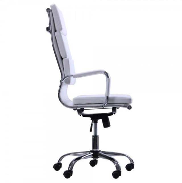 Кресло Slim FX HB (XH-630A) белый (вид сбоку)