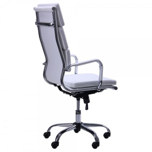 Кресло Slim FX HB (XH-630A) белый (вид сзади)