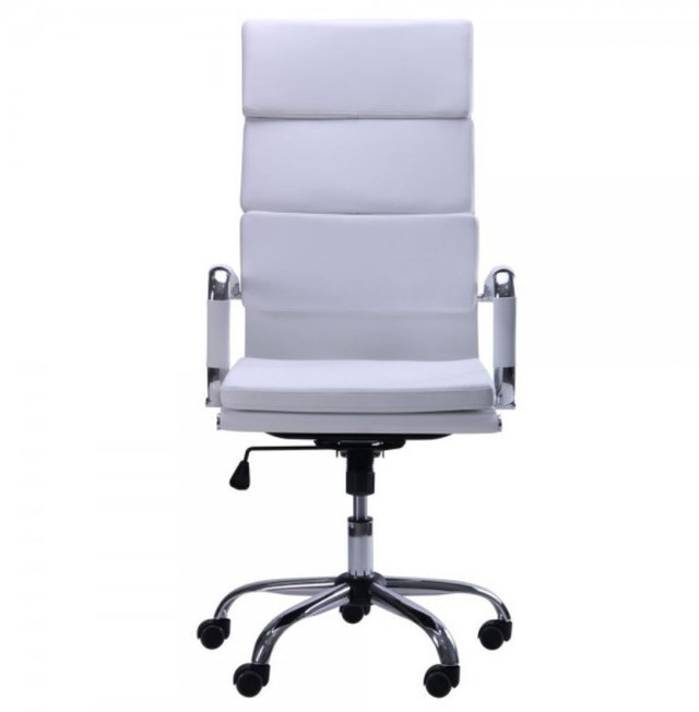 Кресло Slim FX HB (XH-630A) белый (вид спереди)