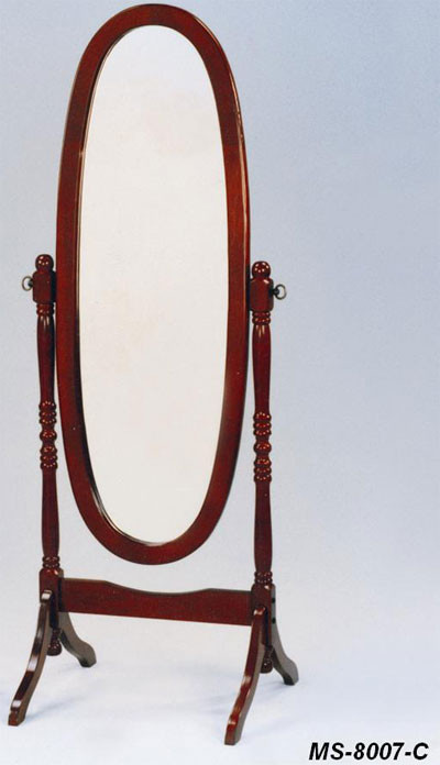 

Зеркало напольное MS-8007-C овальное деревянная рама, цвет - темная вишня