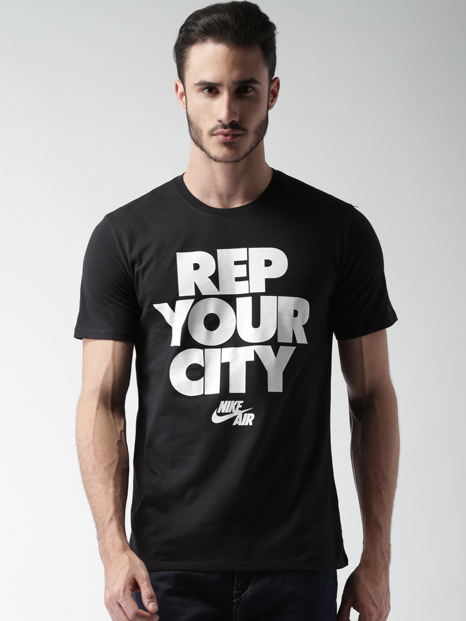 

Футболка мужская стильная NIKE BLACK REP YOUR CITY