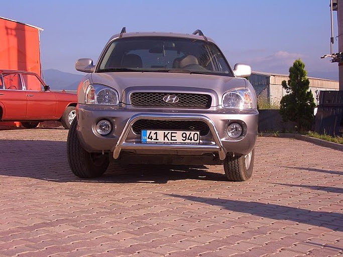 

Защита переднего бампера (кенгурятник) Hyundai Santa Fe 2002-2006