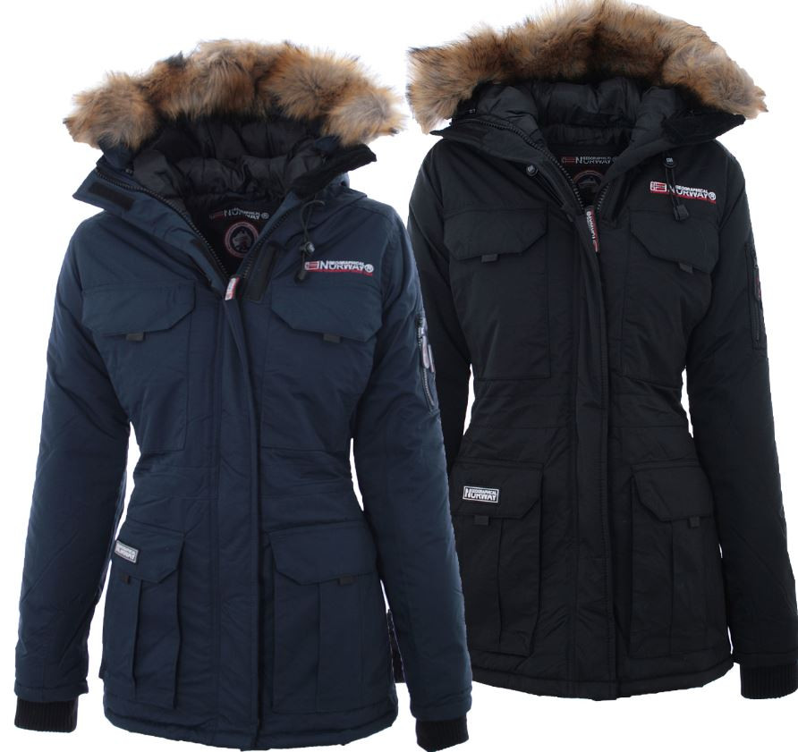 

Женские куртки парки Geographical Norway Alcatras Оригинал ХL размер, Черный;синий