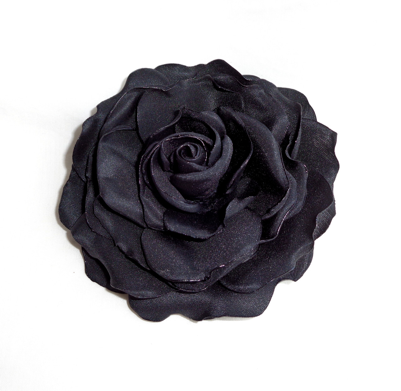 Брошка квітка з тканини ручної роботи "Чорна троянда" -купити-в інтернет-магазині AnnaRose