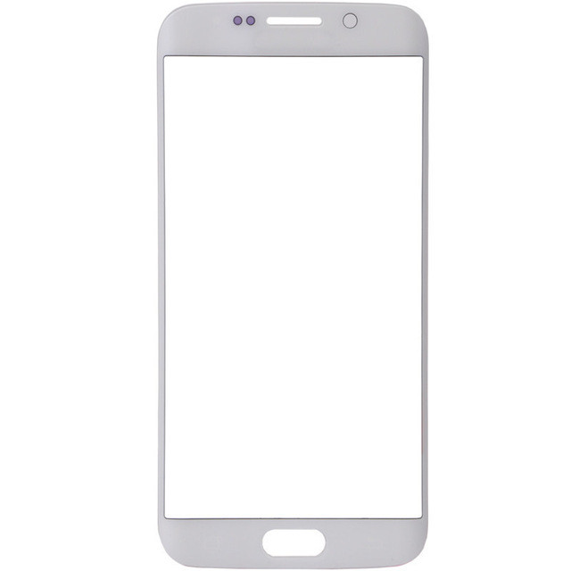 Стекло экрана Samsung G925F Galaxy S6 Edge белое*