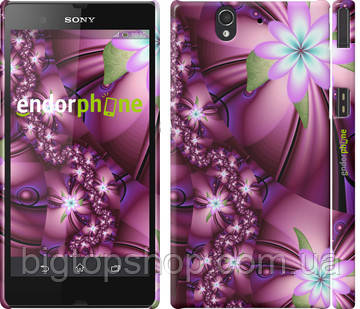 

Чехол на Sony Xperia Z3 Compact D5803 Цветочная мозаика "1961c-277", Розовый