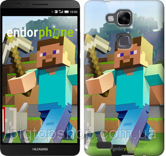 

Чехол на Huawei Ascend Mate 7 MT7-L09 Minecraft 4 "2944u-140", Синий