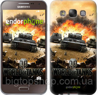 

Чехол на Samsung Galaxy E7 E700H World of tanks v1 "834u-139", Коричневый