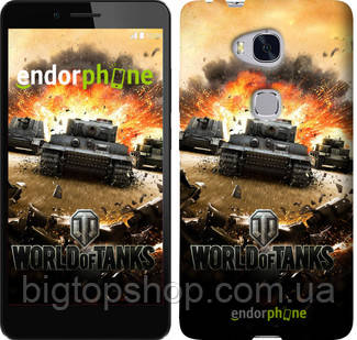 

Чехол на Huawei Honor 5X World of tanks v1 "834u-176", Коричневый