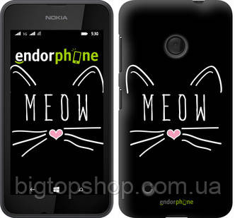 

Чехол на Nokia Lumia 530 Kitty "3677u-205", Черный