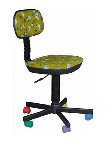 Кресло детское Бамбо Дизайн ― Далматинцы Жёлтые.