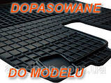 Резиновые коврики FIAT DOBLO 5S 08-  с логотипом, фото 7