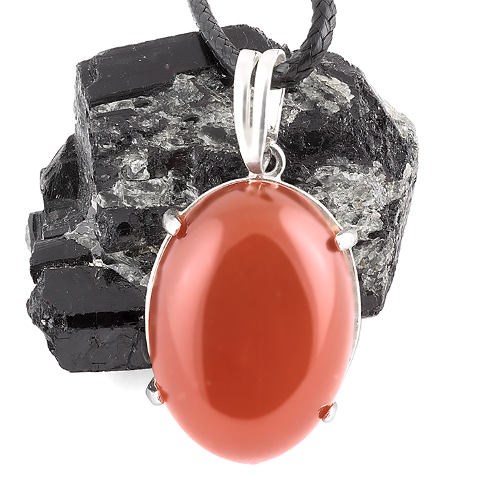

Сердолик, 25*18 мм., серебро 925, кулон, 286КЛС