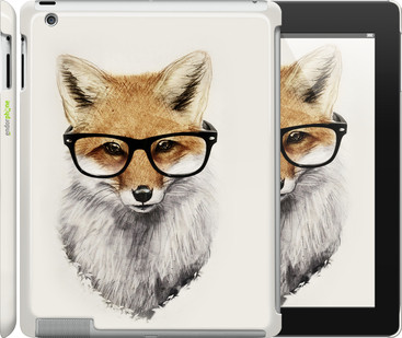 

Чехол на iPad 2/3/4 Лис в очках "2707c-25"