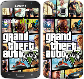 

Чехол на Samsung Galaxy Grand 2 G7102 GTA 5. Collage "630c-41", Зеленый