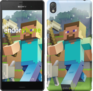 

Чехол на Sony Xperia Z3 D6603 Minecraft 4 "2944c-58", Синий