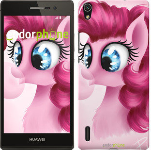 

Чехол на Huawei Ascend P7 Pinkie Pie v3 "3549c-49", Розовый