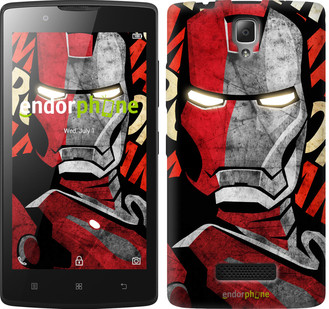 

Чехол на Lenovo A2010 Iron Man "2764c-216", Красный