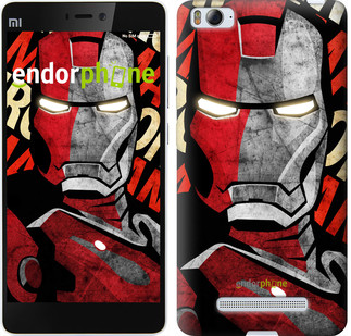 

Чехол на Xiaomi Mi4 Iron Man "2764u-163", Красный