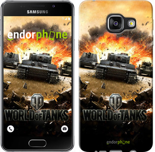 

Чехол на Samsung Galaxy A3 (2016) A310F World of tanks v1 "834c-159", Коричневый