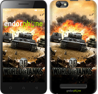 

Чехол на Lenovo Vibe C A2020 World of tanks v1 "834u-283", Коричневый