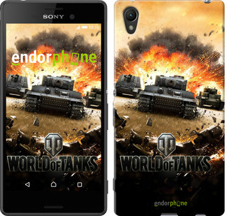 

Чехол на Sony Xperia XA World of tanks v1 "834c-399", Коричневый