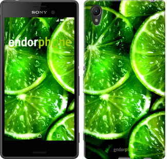 

Чехол на Sony Xperia XA Зелёные дольки лимона "852c-399", Зеленый