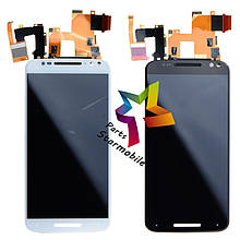 Дисплей для мобильных телефонов Motorola XT1572/XT1575, черный, с сенсорным экраном