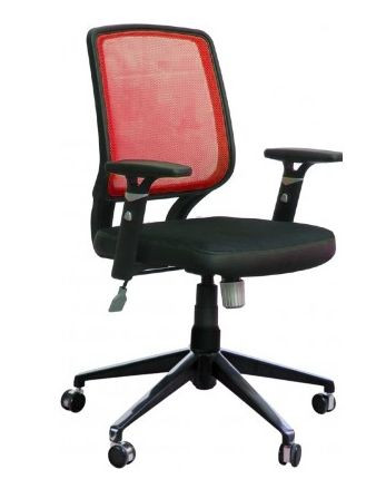 Кресло Онлайн Алюм сиденье Сетка черная/спинка Сетка бордовая.