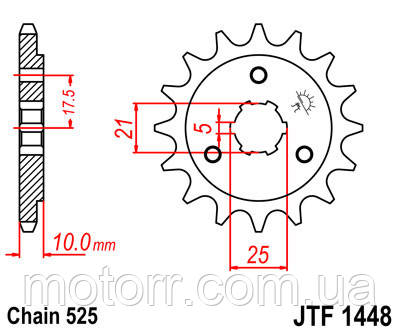 

Звезда передняя JT JTF1448.15