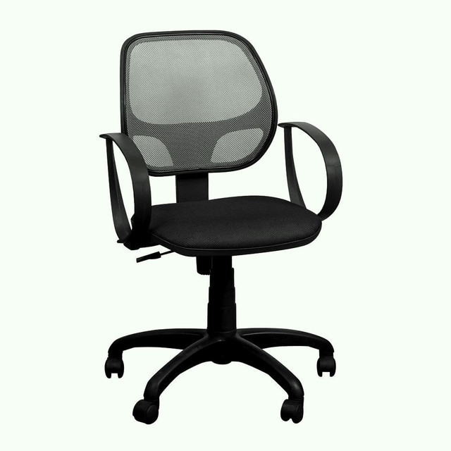 Кресло Бит/АМФ-8 сиденье Сетка чёрный/спинка Сетка серая.