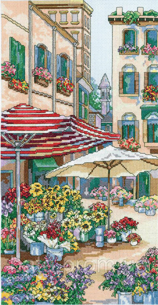 

Набор для вышивания крестом "Flower Market//Цветочный рынок" Janlynn