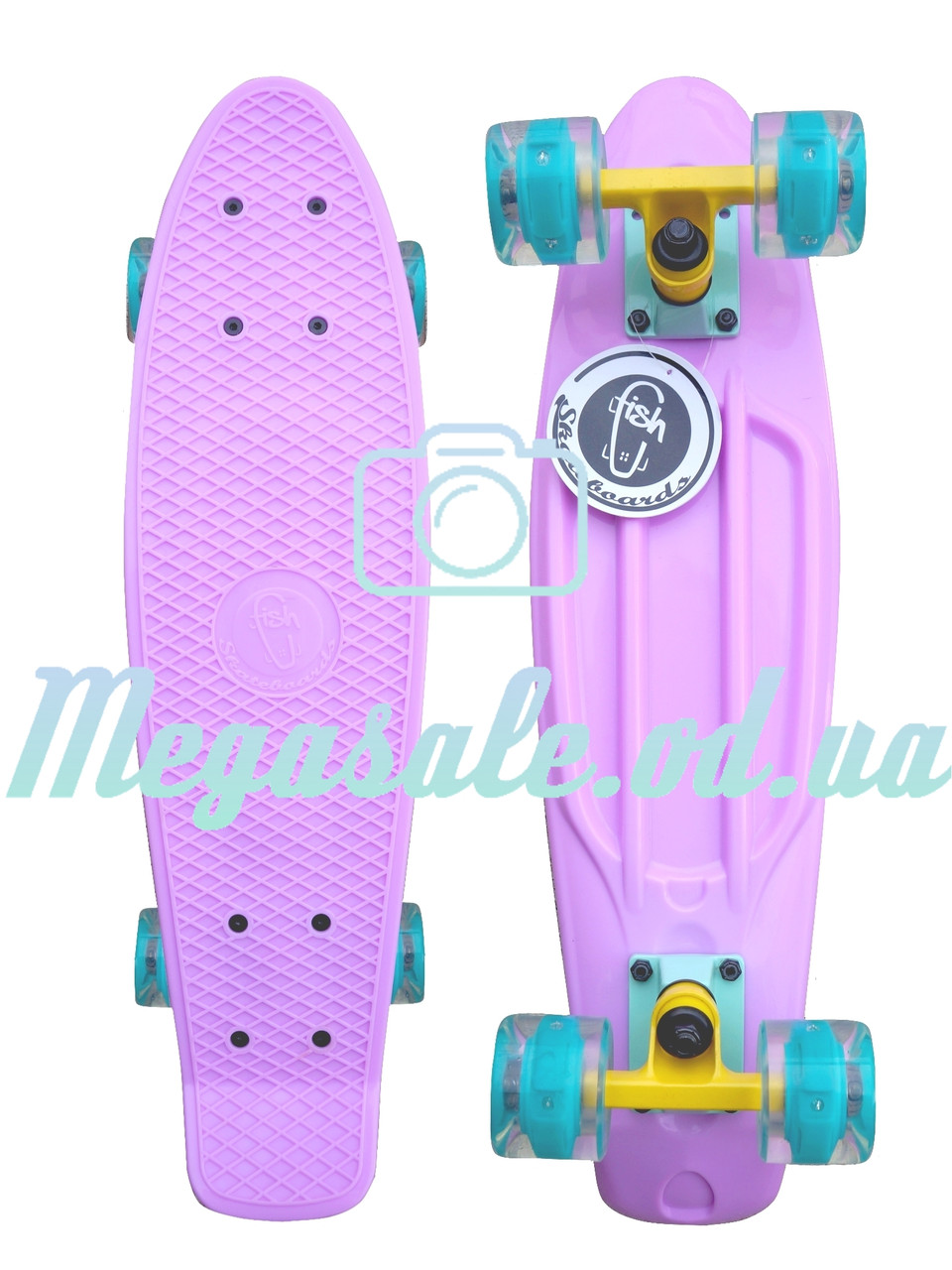 

Cкейт пенни борд Fish (Penny Board) пенни Pastels Siries "Пастельные оттенки": светящиеся колеса, Lilac, Разные цвета