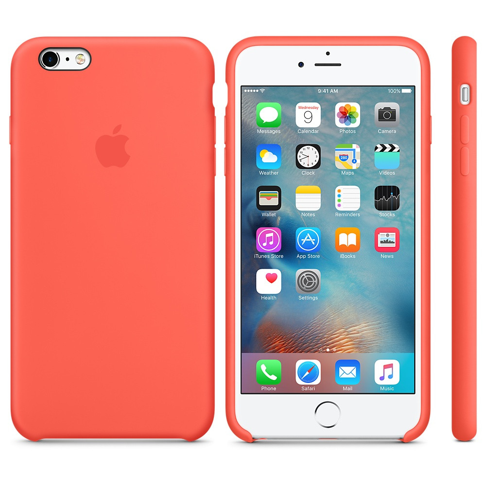 

Силиконовый чехол (накладка) Apple iPhone 6S Plus Silicone case iPhone 6/6S, Абрикосовый / Apricot (MM6F2)