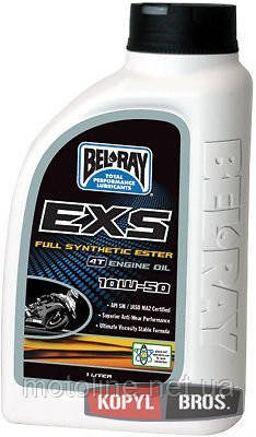 

Мото масло моторное Bel-Ray EXS SYNTHETIC ESTER 4T 10W-50 (1L)