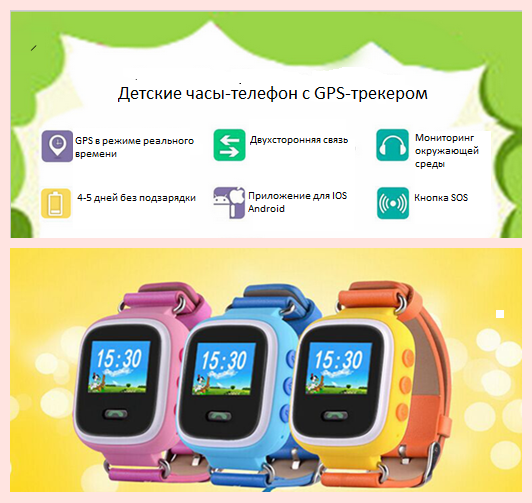 Детские смарт часы с GPS трекером Smart Baby Watch Q70 GW100Нет в наличии