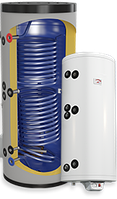Напольный водонагреватель комбинированный с двумя теплообменниками 119м2 "Green Line " 150(2) и тэном 3.0 kW 