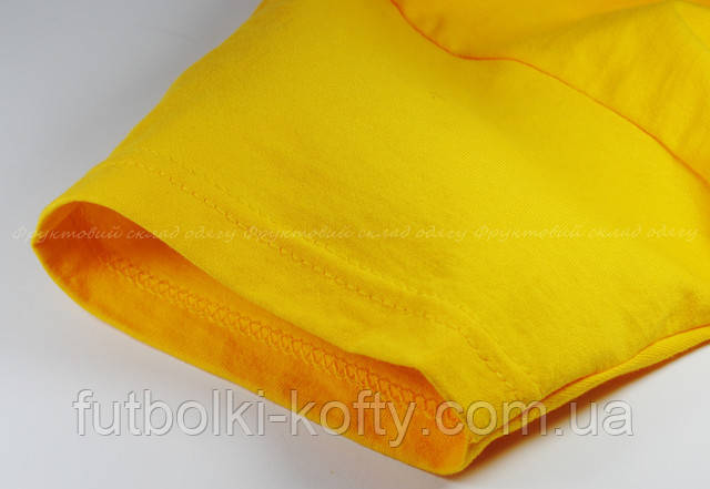 Солнечно-жёлтая мужская мягкая футболка