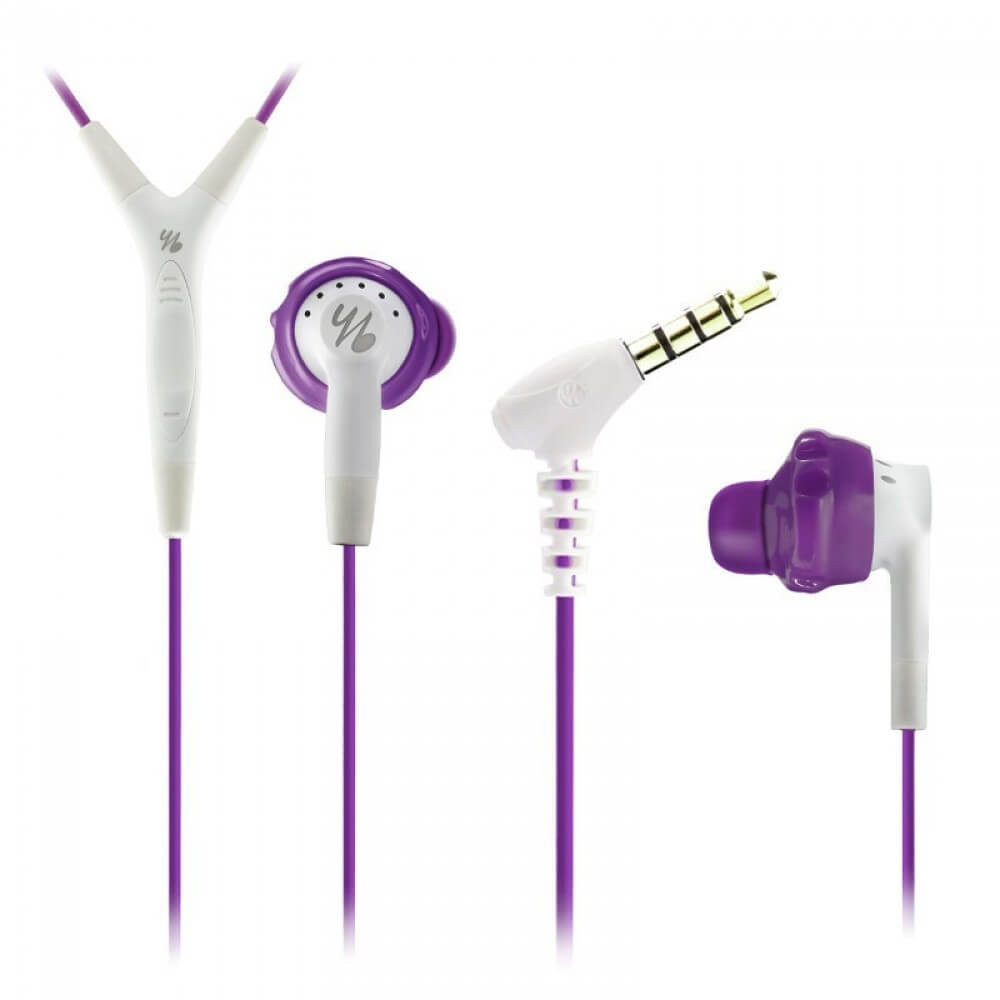 Стильные наушники с микрофоном Yurbuds Inspire 400 Purple/White YBWNIN