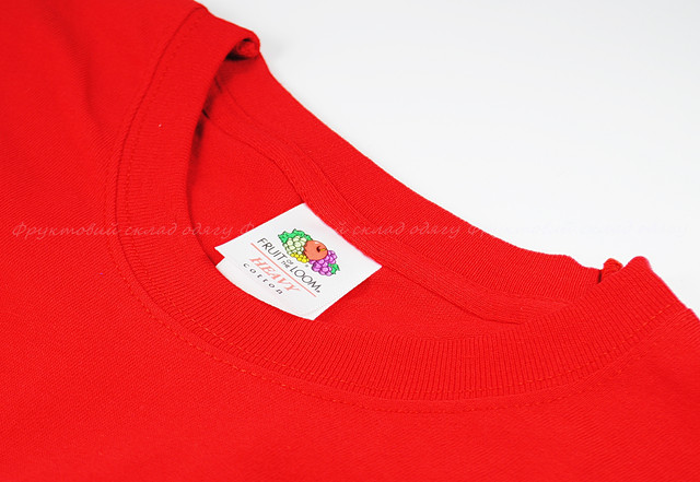 Красная мужская плотная футболка