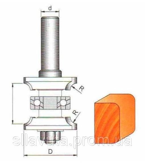 

Фреза 3517 set R5 концевая комбинированная калёвочная "GLOBUS"