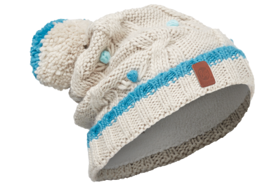 

Шапка Buff Junior Knitted & Polar Hat dysha mineral, Белый