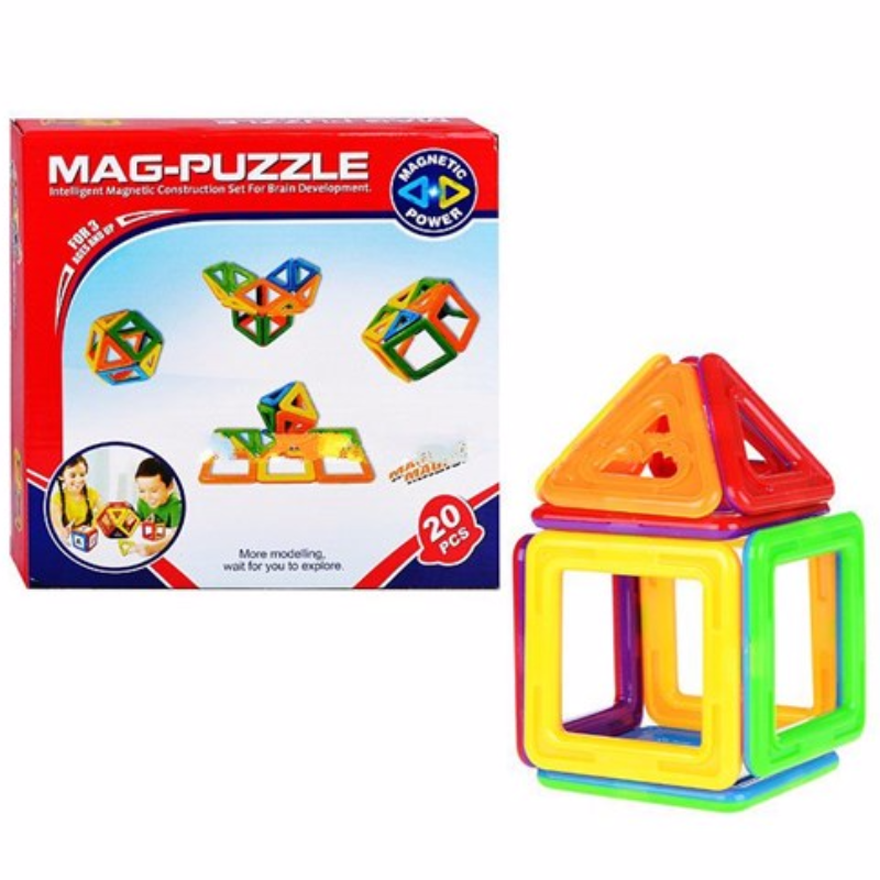 

Магнитный конструктор MAG-Puzzle (20 деталей)