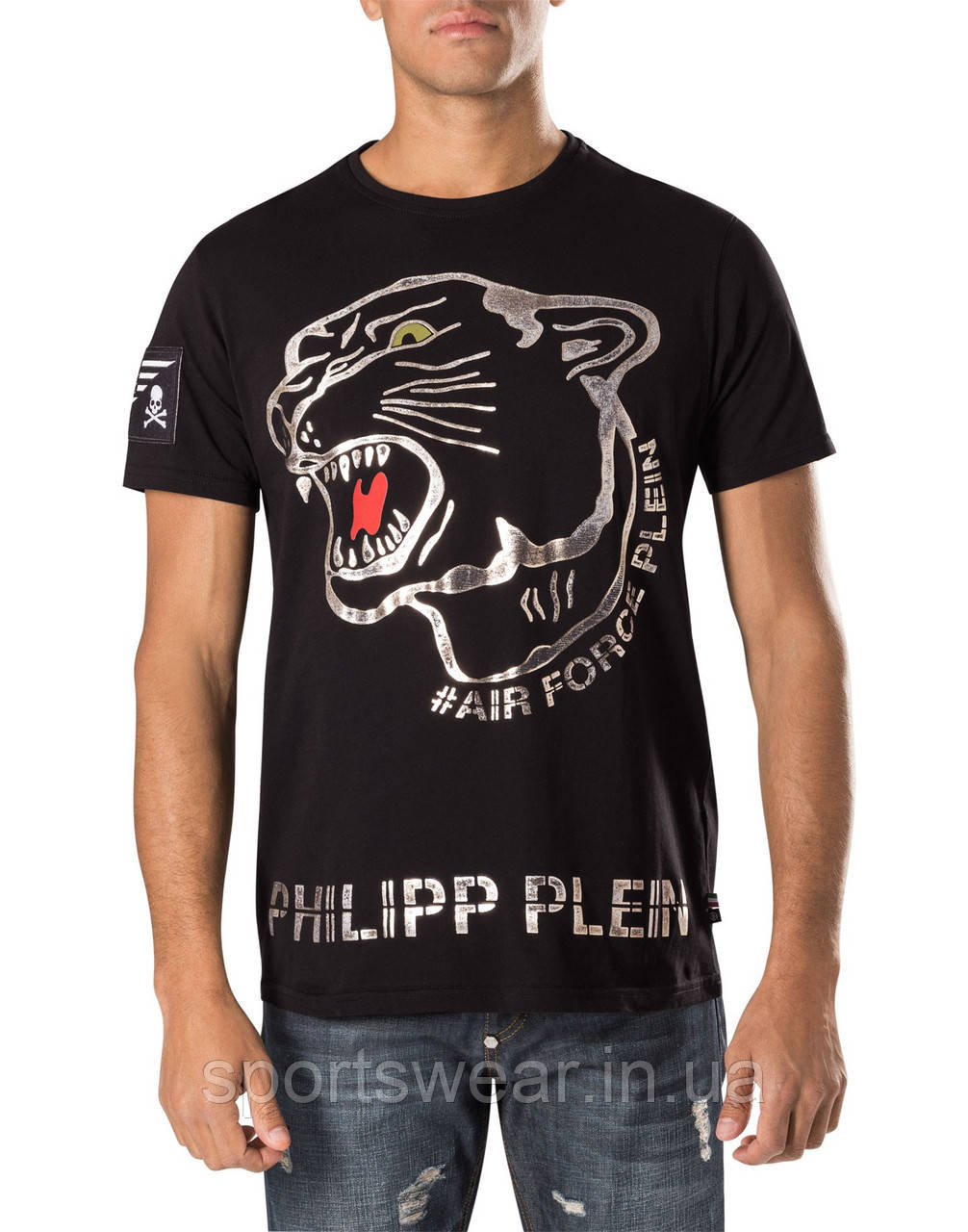 

Футболка коричневая Philipp Plein Air Force мужская "" В стиле Philipp Plein ""