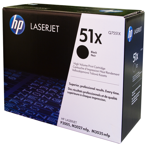 

Картридж HP Q7551X LJ P3005/M3027/M3035 mfp