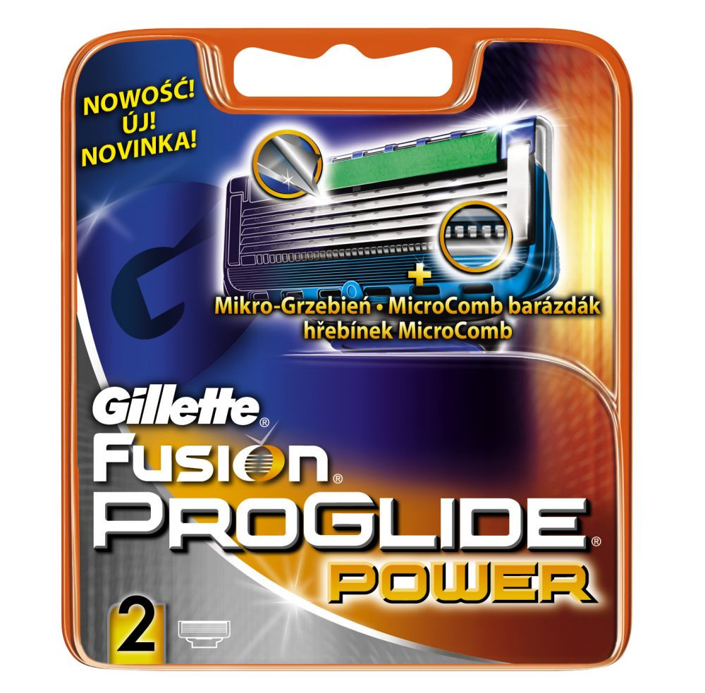 Картриджи Gillette Fusion ProGlide Power 2's (два картриджа в упаковке)
