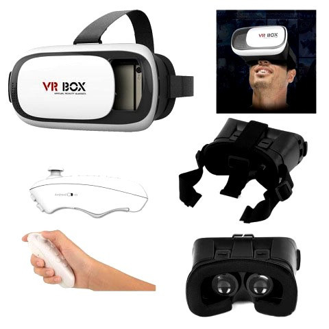 Очки виртуальной реальности VR BOX 2.0 PRO 3D c пультом в подарок