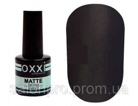 

OXXI Professional Matte Top "Velur" матовый топ с липким слоем, 10 мл