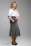 Великолепная строгая трикотажная юбка с принтом 48-58рр, фото 3