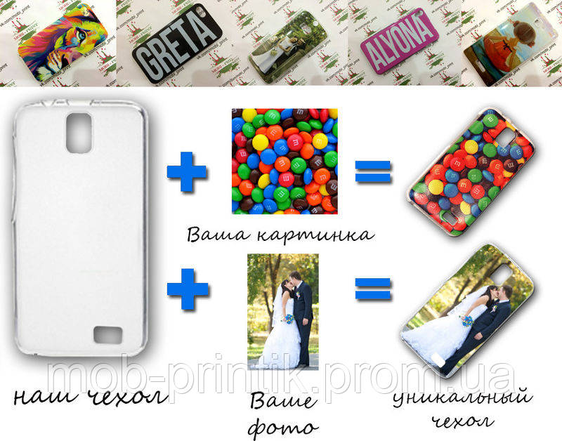 

Печать на чехле для HTC Desire 400